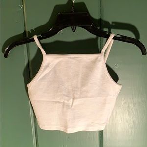 White Top Shop Crop Top